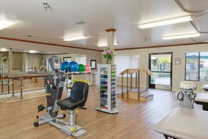 The rehab gym at the Pine Creek facility